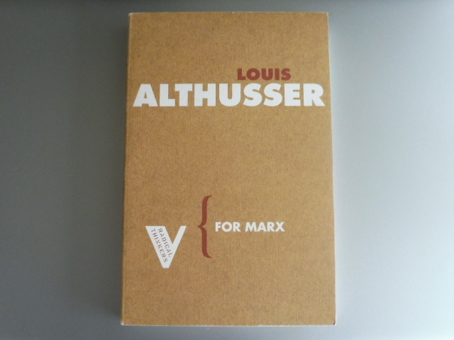 英語洋書　For Marx　by Louis Althusser　『マルクスのために』