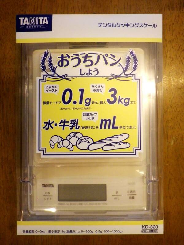 ★ TANITA タニタ デジタルクッキングスケール おうちパンしよう KD-320　3kg/0.1g 未使用品
