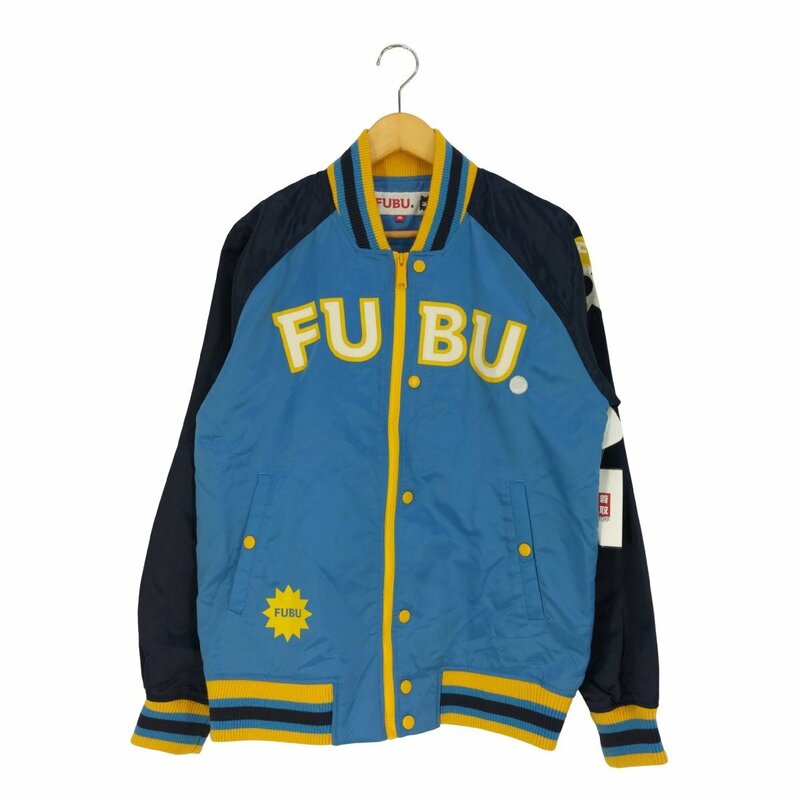 FUBU(フブ) ロゴ刺繍 スイッチングカラー スタジャン メンズ import：M 中古 古着 1047