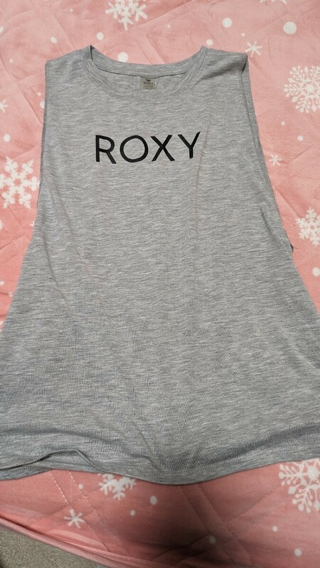 ロキシー　ROXY　タンクトップ　ロゴ