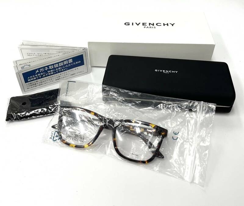 【GIVENCHY】ジバンシイ　サングラス GV0160 メガネ　メガネフレーム べっ甲柄　クリアレンズ　メンズ　レディース　未使用