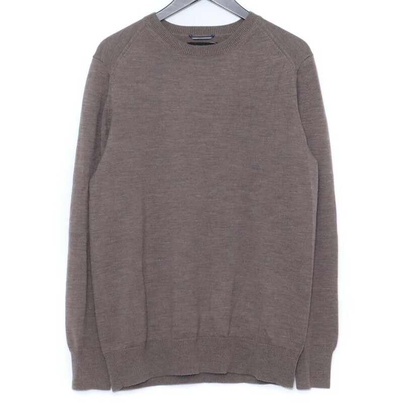 JUNHASHIMOTO 12GG CREWNECK KNIT サイズ5 ベージュ 1092220006 ジュンハシモト クルーネックニット セーター