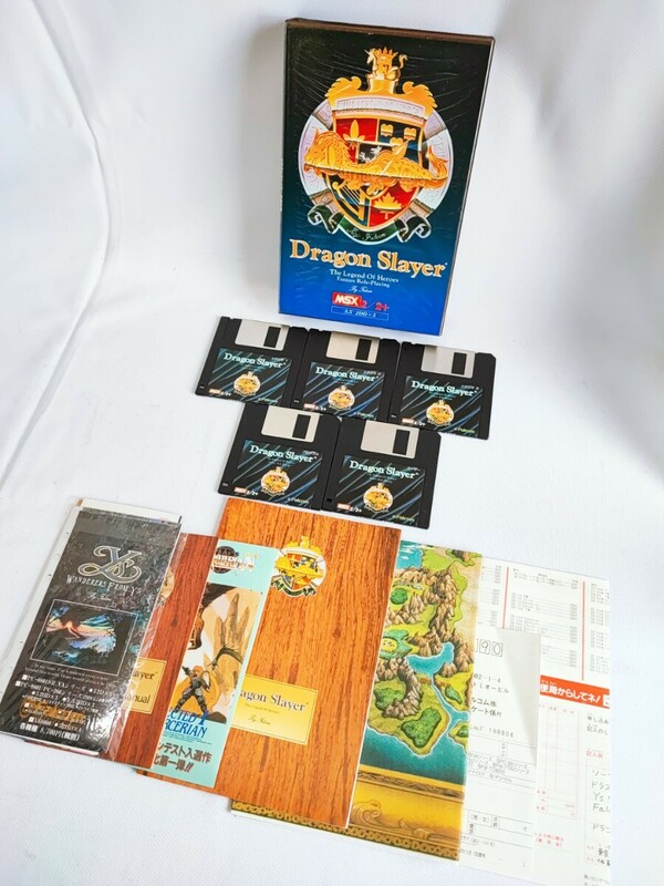 MSX2 MSX2+ ドラゴンスレイヤー 英雄伝説 Dragon Slayer MSX 当時物 コレクション パソコンゲーム レトロゲーム 平成レトロ(041703)