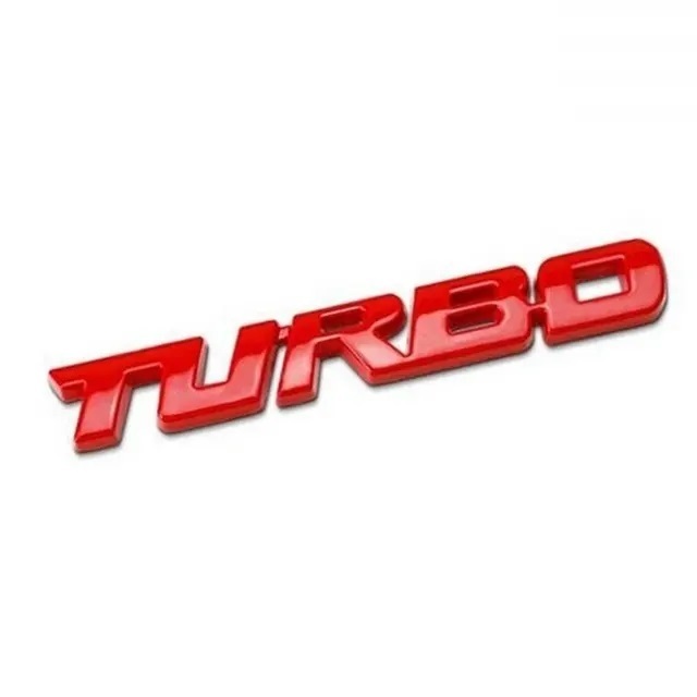 TURBO ターボ　エンブレム　レッド-1