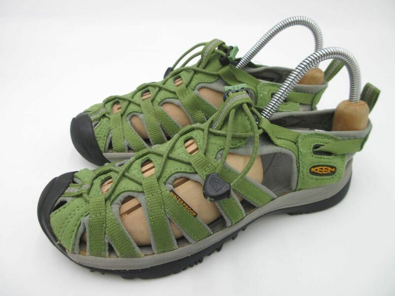 ■KEEN キーン ウィスパー スポーツ サンダル size24.0/緑 ■■◎