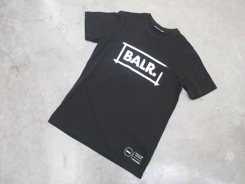 ゆうパケットOK BALR. ボーラー 半袖 Tシャツ sizeS/黒 ■◆