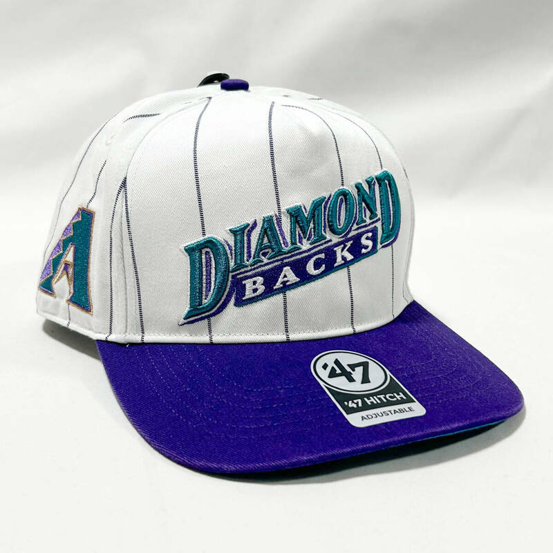 【新品】47 HITCH アリゾナ ダイアモンド バックス ツートン ホワイト x パープル Diamond Backs White x Purple CAP キャップ 帽子