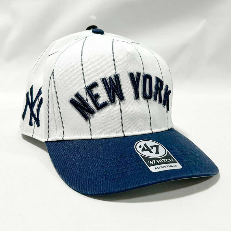 【新品】47 HITCH ニューヨーク ヤンキース ツートン ホワイト x ネイビー NY Yankees White x Navy 帽子 キャップ CAP