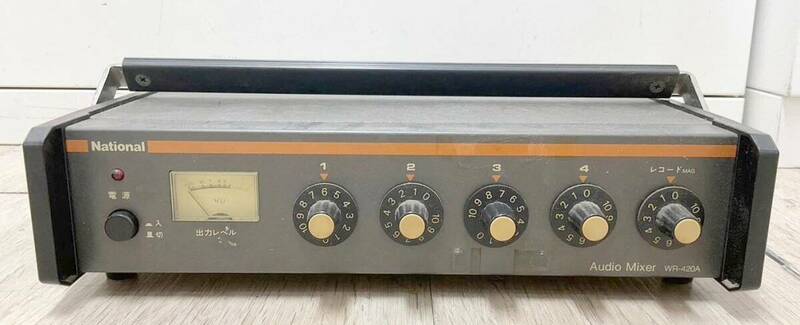 ◇オーディオ機器◆National ナショナル WR-420A Audio Mixer オーディオミキサー 音響機器 通電確認済