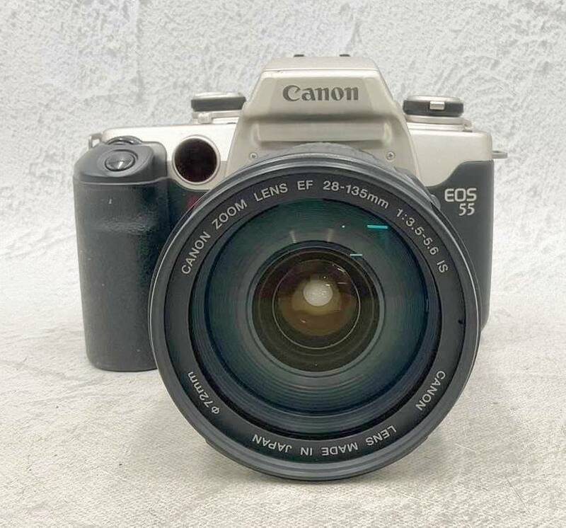 ◇カメラ◆Canon キャノン EOS55/CANON ZOOM LENS EF 28-135mm 1:3.5-5.6 IS フィルムカメラ レンズ 