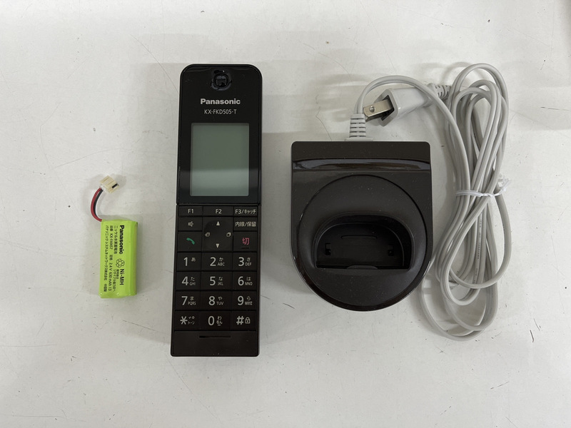 パナソニック(Panasonic) KX-FKD505-T 増設子機 電話機子機 ブラウン