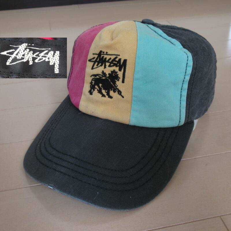 ★即決送込★激レア 80s OLD STUSSY CAP ラスタライオン キャップ 帽子 オールド hat スナップバック old oldstussy ステューシー 6パネル