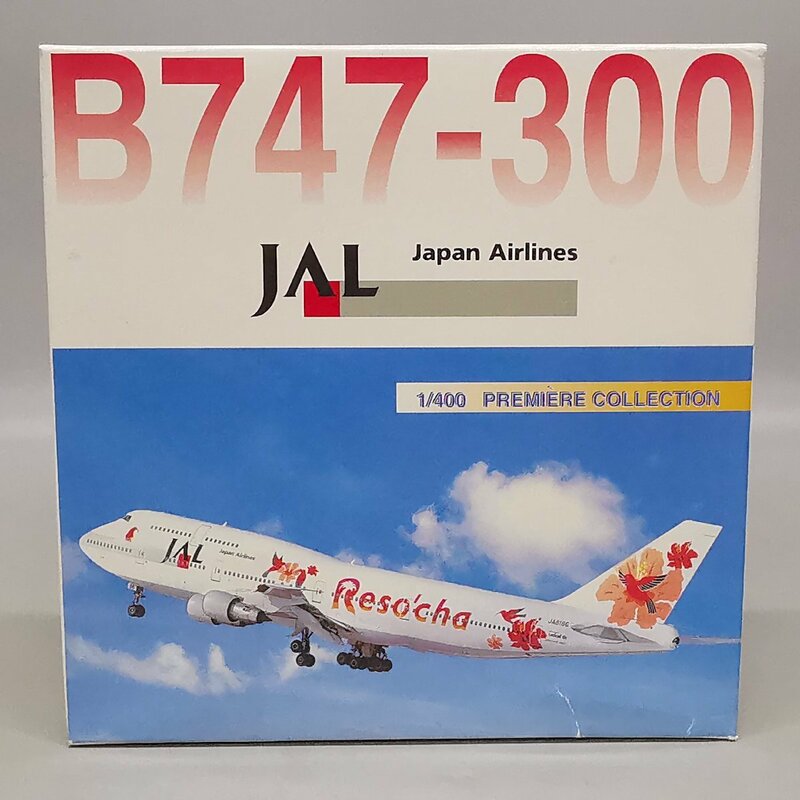 未使用 JAL 日本航空 B747-300 1/400 プレミアコレクション Dragon Wings 元箱入 付属品 航空機 模型 Z5583
