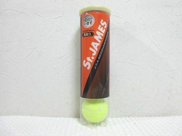 ダンロップスポーツ テニスボール St.JAMES 高耐久 未使用 4球【M0431】(T)