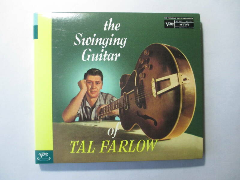 ジャズギターのCD「タルファロー the Swinging Guitar of TAL FARLOW」軽快な曲 verve 紙製ケース (使用品) 曲目:Taking Chance on Love他 