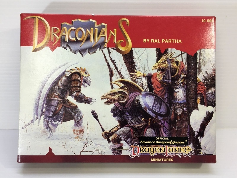 ○【同梱B】【未組立】RAL PARTHA DRACONIANS DRagonLaNce ミニチュア メタルフィギュア 10体セット 現状品