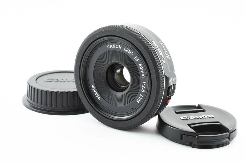 ★新品同様★ Canon キヤノン カメラレンズ EF 40mm f/2.8 STM ブラック #2119354A