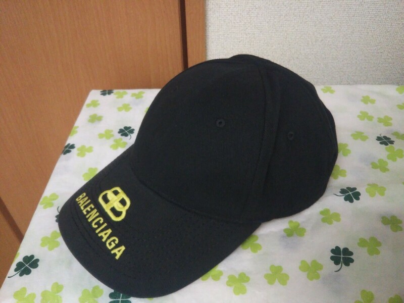 BALENCIAGA キャップ ロゴ刺繍 帽子 黒 Lサイズ 男女兼用 ブランド ブラック バレンシアガ GIVENCHY サンローラン