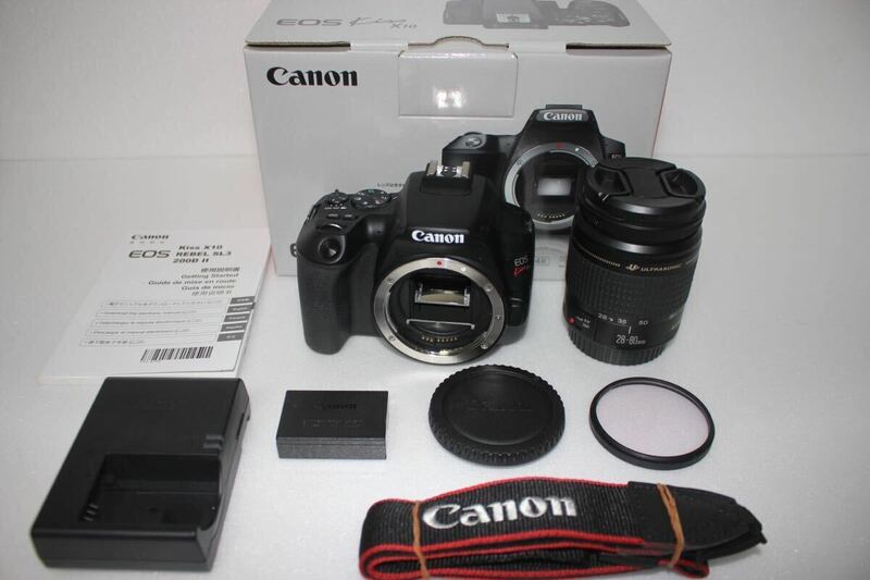 保証付き/キヤノン Canon EOS Kiss X10 デジタル 一眼レフカメラ 標準レンズセット/Canon EF28-80㎜
