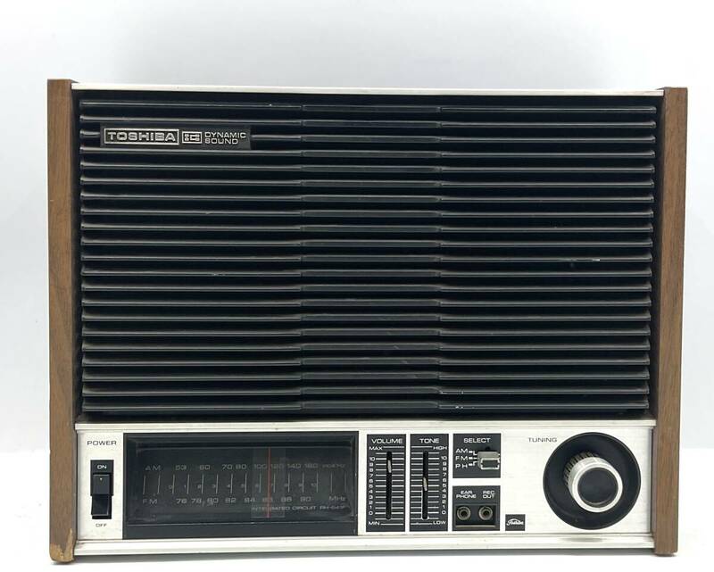昭和レトロ TOSHIBA 東芝ラジオ RH-541F ICラジオ アンティーク調 通電確認済