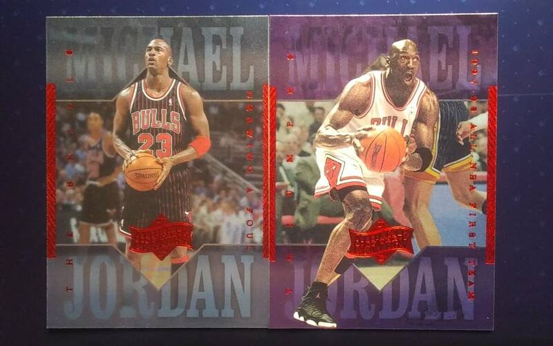 1999 UPPER DECK ATHLETE OF THE CENTURY CHICAGO BULLS 【MICHAEL JORDAN】 #15 & #16