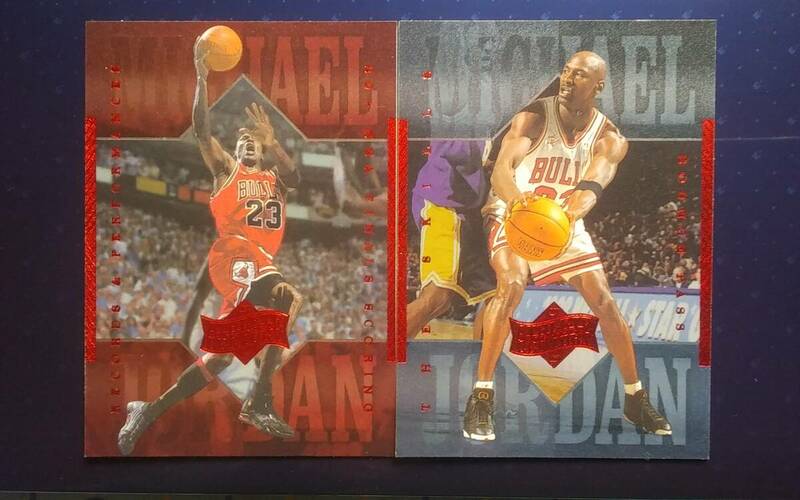 1999 UPPER DECK ATHLETE OF THE CENTURY CHICAGO BULLS 【MICHAEL JORDAN】 #25 & #26