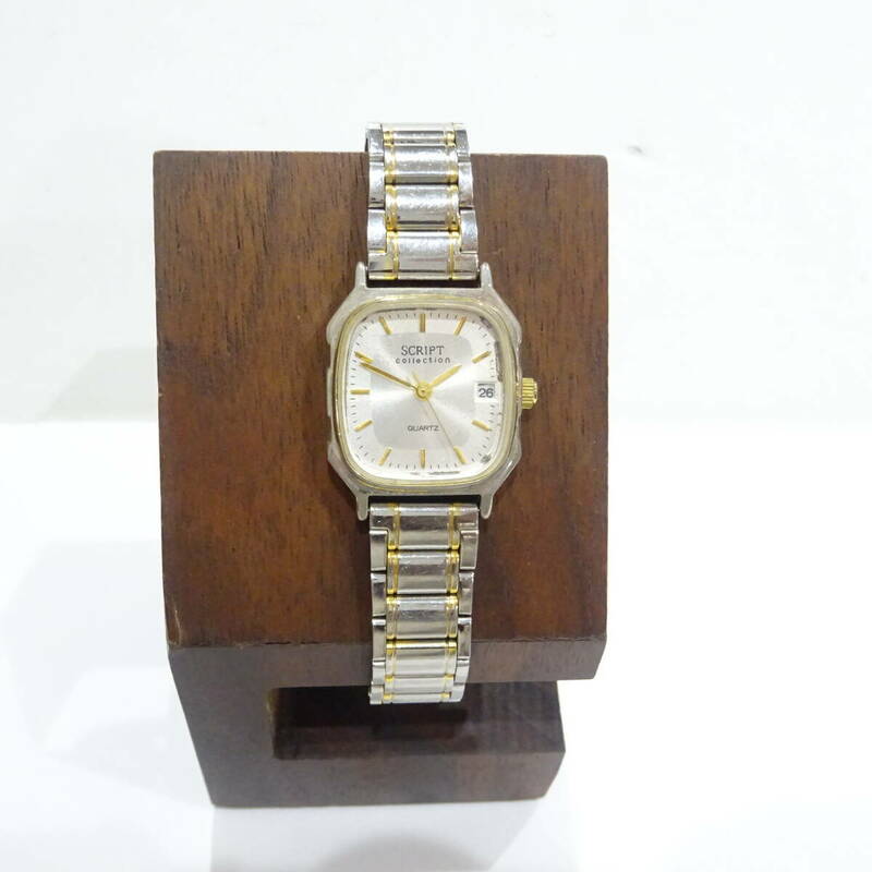 1円～ J-AXIS SCRIPT Collection 腕時計 クオーツ QUARTZ 3針 デイト