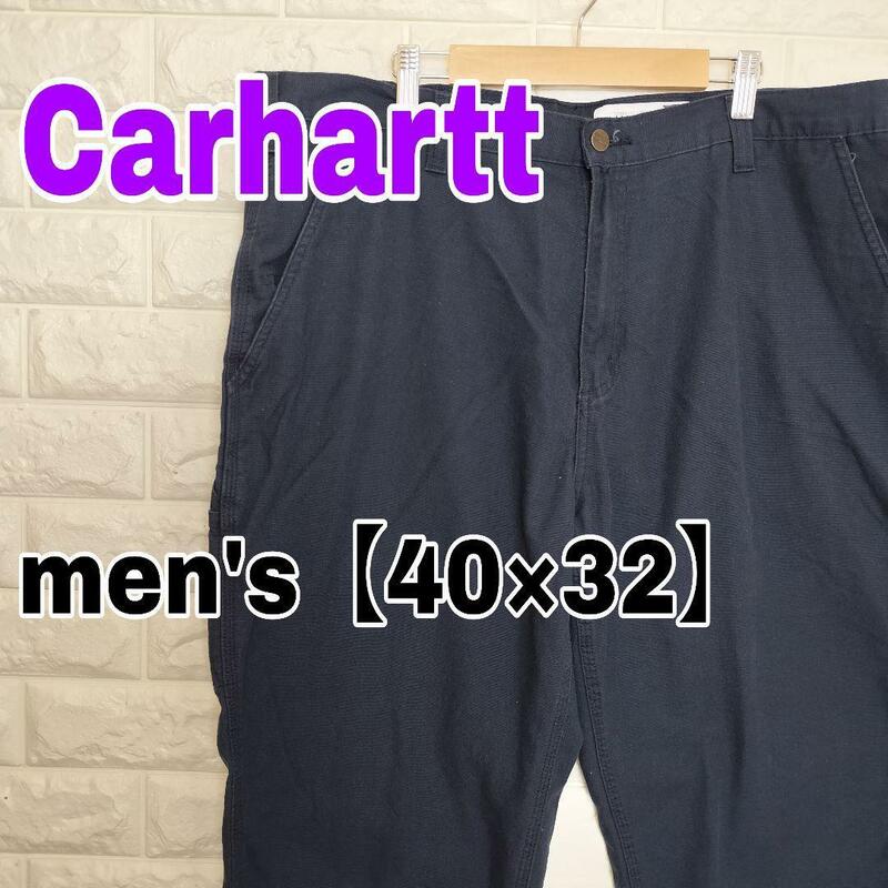 B808【Carhartt】カラーパンツ【メンズ40×32】ネイビー