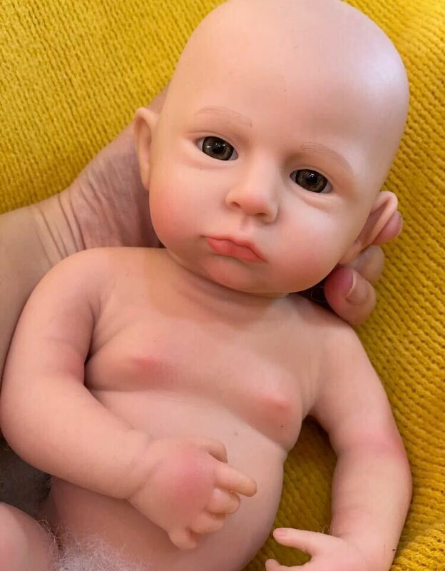赤ちゃん人形　13インチ　35cm 幼児　リボーンドール　フルシリコン　特殊化粧施工　新生児　女の子