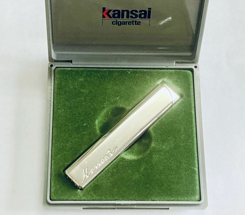 TH カンサイ Kansai ライター 喫煙具 シルバー アンティーク ケース入り コレクション タバコグッズ ジャンク