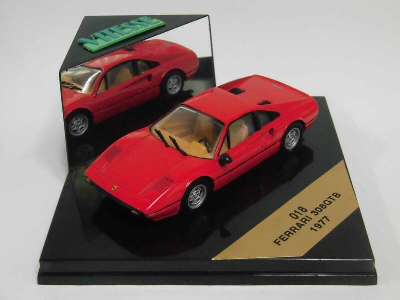 1/43 フェラーリ 308GTB 赤 タン内装 1977 絶版品 Ferrari 308GTB Red Rosso Beige Interior 送料込