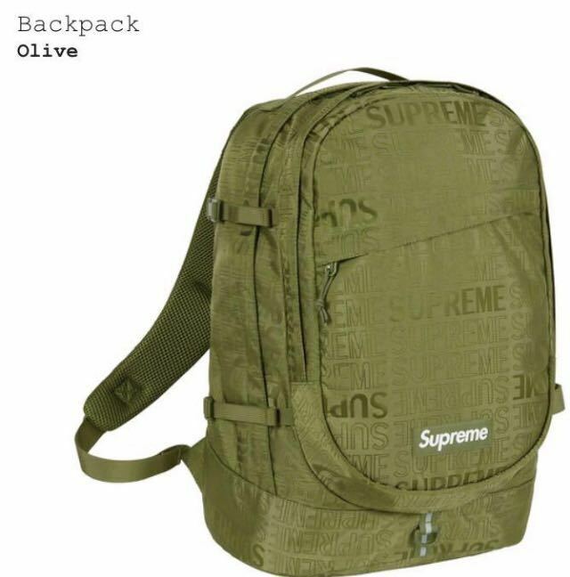 Supreme Backpack Olive 19SS オリーブ バックパック 新品 正規品 シュプリーム リュック