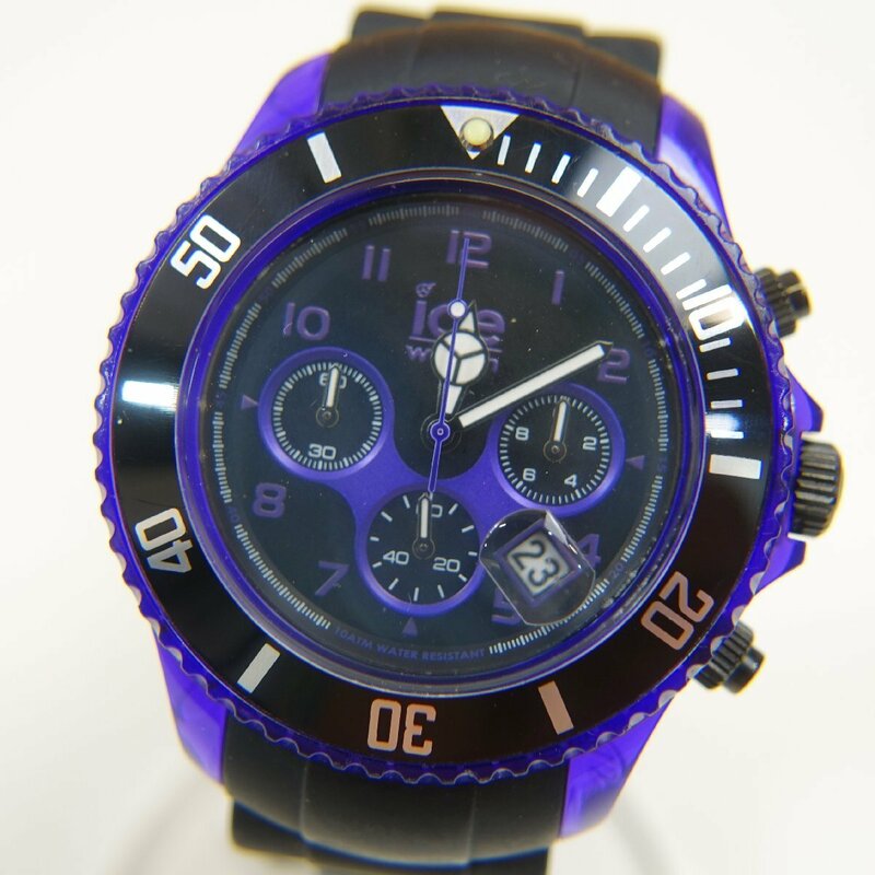 4208T【本物保証】ice watch アイスウォッチ CH.KPE.BB.S.12 クォーツ クロノグラフ デイト メンズ 腕時計