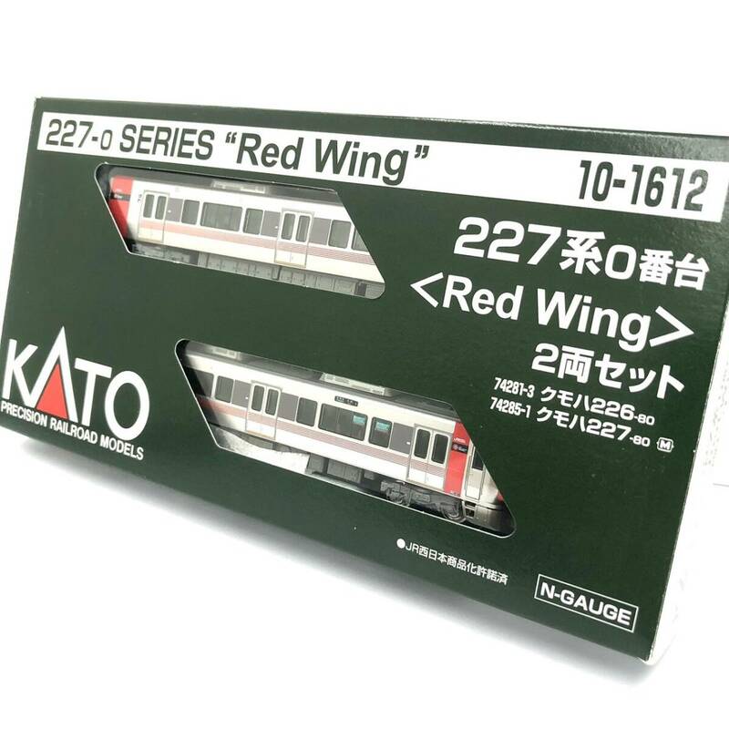 【T】KATO　カトー　227系0番台〈Red Wing〉2両セット　N-ゲージ　鉄道模型　電車　列車　動作未確認　現状品　シール貼付済【1238-②】