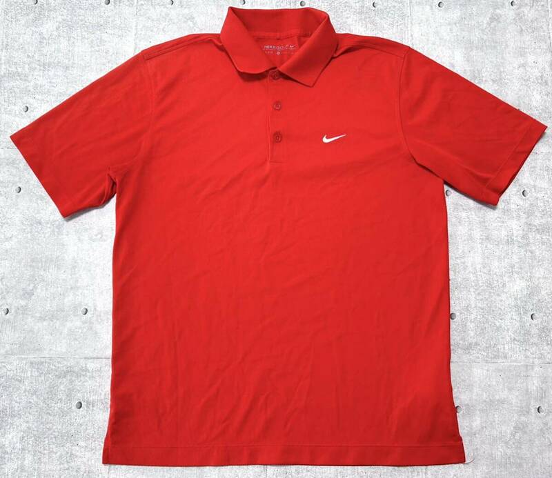 NIKE GOLF DRI-FIT ドライ 半袖 ポロシャツ ゴルフウェア　　ナイキ ゴルフ ドライフィット ロゴボタン 刺繍 ワンポイント 早3669