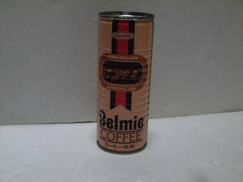 昭和レトロ　当時物 未開封 ベルミーコーヒー 缶 250g 86年(あいつとララバイ ビンテージ ヴィンテージ Belmie COFFEE アメリカン カネボウ
