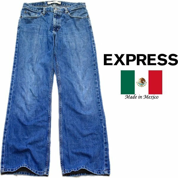 1点物◆メキシコ製エクスプレスXブーツカットジーンズ31デニムパンツ古着メンズレディースOKアメカジ90sストリートスポーツ/ブランド372436