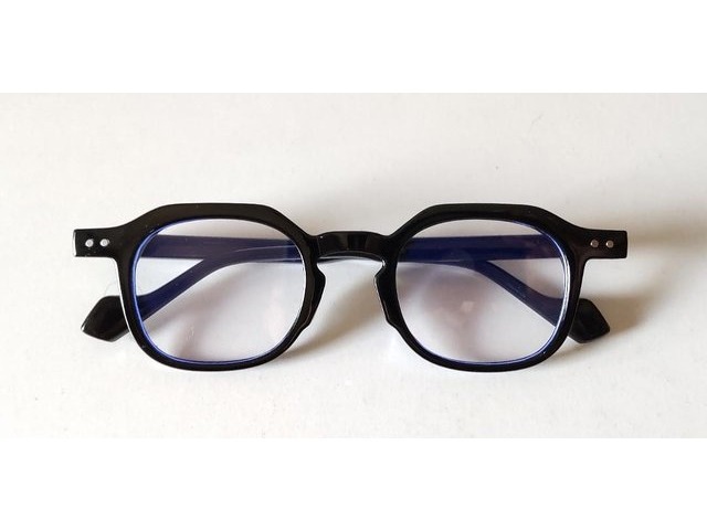 Edge Cut エッジカット Black ブラック 黒 伊達メガネ 男女兼用 02