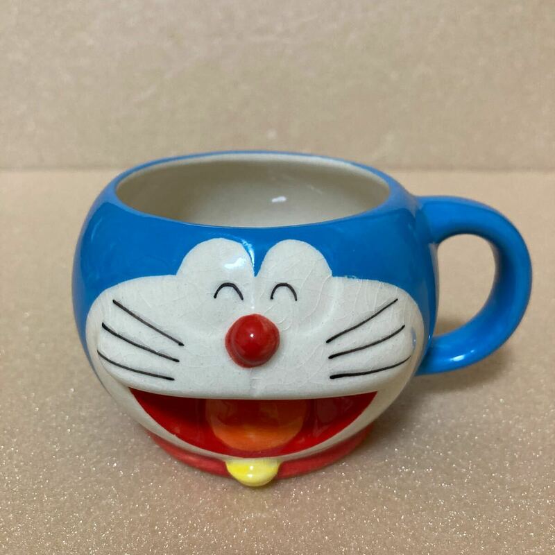 ☆ドラえもん古い陶器（磁器）ミニマグカップ・美品・USED☆