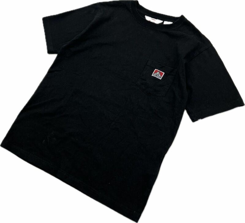 BEN DAVIS ☆ ポケット Tシャツ 半袖 ポケT ブラック 黒 メンズ L 春夏 大定番 ワーク アメカジ ストリート 古着 人気 ベンデイビス■C354