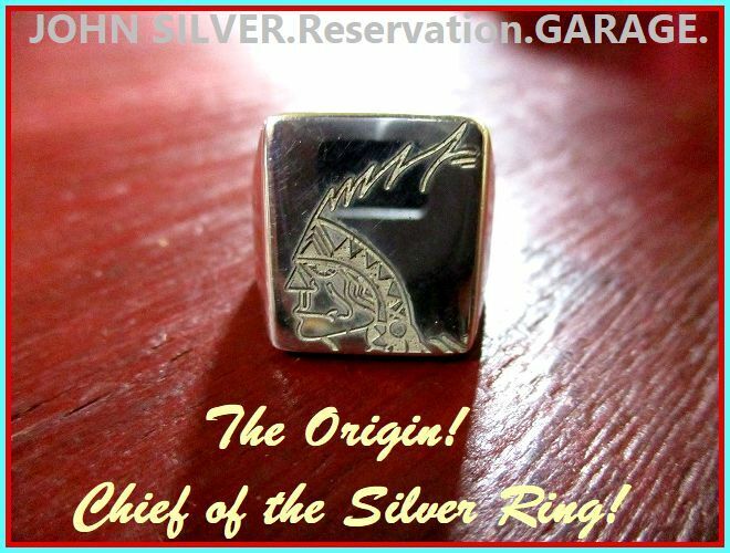 【JOHN SILVER】ジョンシルバー/オリジナル/the/origin/chief/of/the/silver/ring/925/銀製品/17号/左向