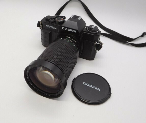 COSINA CT1EX 一眼レフカメラ レンズ 28-200mm 1:3.5-5.6 MC MACRO　シャッター作動　ジャンク品