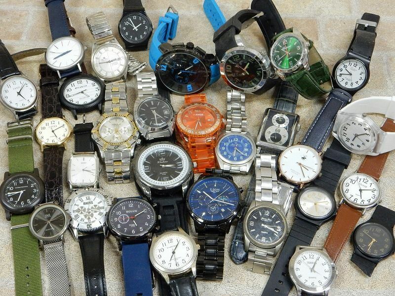 LIGE/セイコー/カシオ/May Maison など アナログ メンズ腕時計 30点/ジャンク品セット 【W272y1】