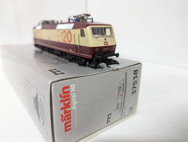 希少！ 動作確認済 メルクリン 0331T 37538 ドイツ鉄道 電気機関車 DB 120 002-1 HOゲージ 鉄道模型 MARKLIN 