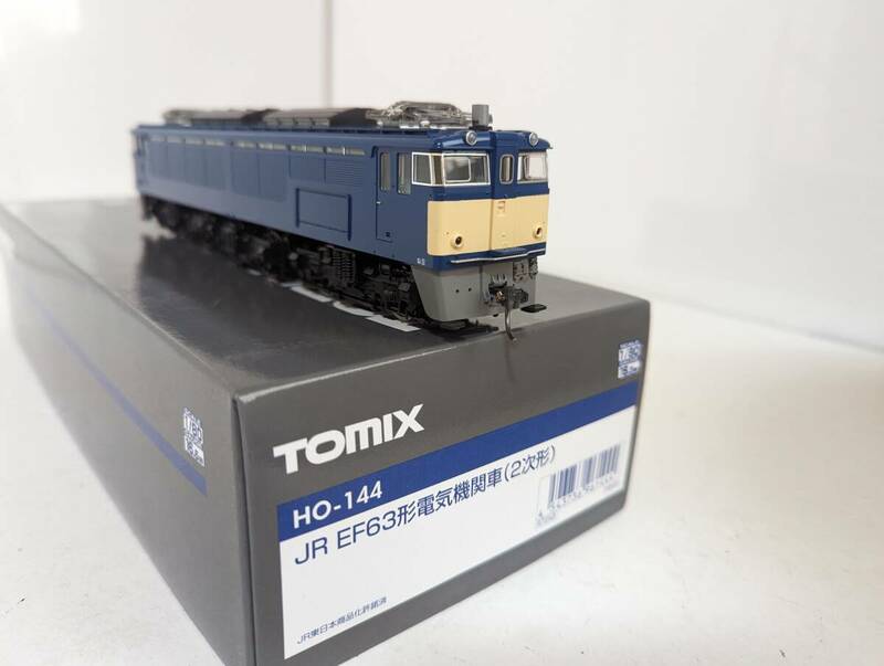 美品 動作確認済み 0418Ｔ　HOゲージ HO-144 JR EF63形電気機関車(2次形) 鉄道模型 トミックス トミーテック TOMIX