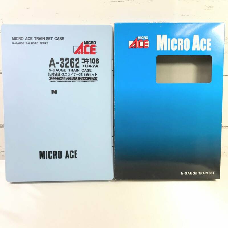 美品 マイクロエース MICRO ACE A-3262 コキ106＋U47A (日本通運・エコライナー31) 8両セット エコロジー鉄道コンテナ31フィート Nゲージ