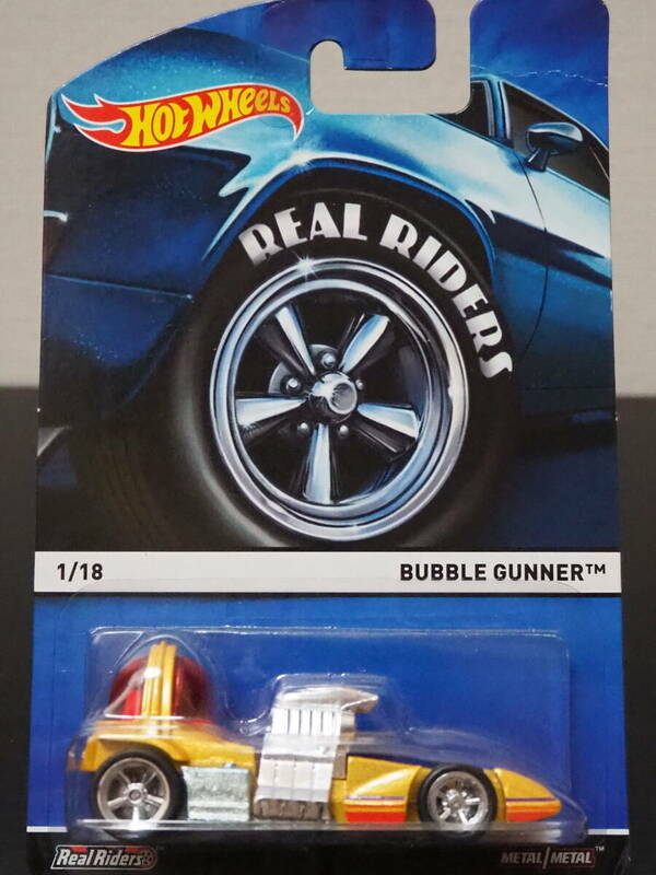 HOT WHeeLs BUBBLE GUNNER バブルガンナー Larry Wood ラリーウッド デザイン SF ミニカー RealRiders METAL/ METAL 限定 ホットウィール