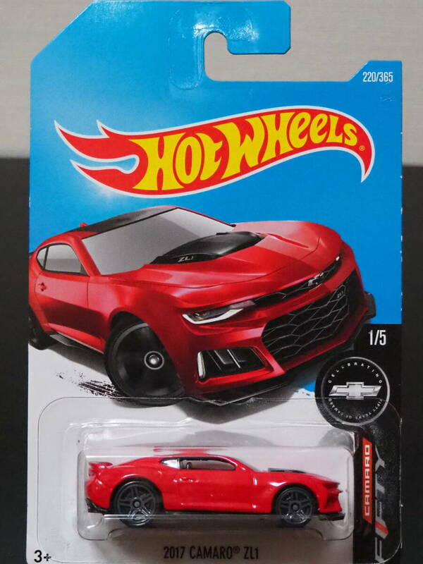 HOT WHeeLs 17 CHEVY CAMARO ZL1 FIFTY CELEBRATING 50th 1/5 赤 シェビー カマロ ミニカー ５０周年記念 限定 MUSCLE CAR ホットウィール