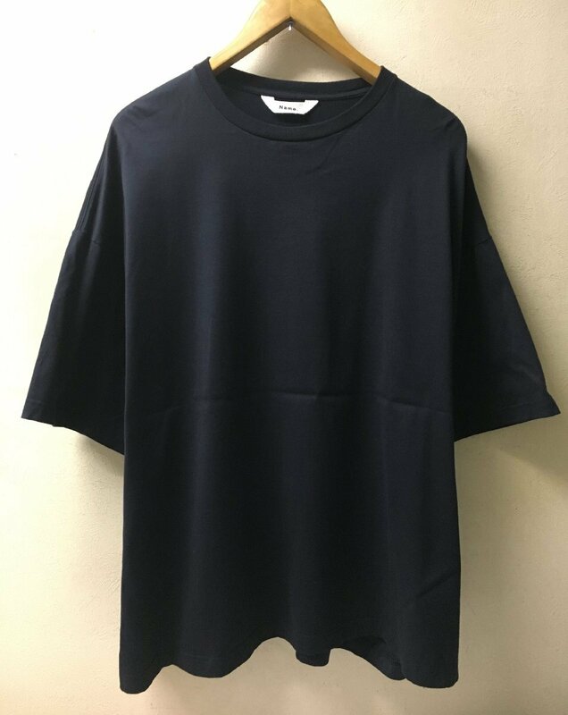 ◆Name name. ネーム ネイム 20ss オーバーサイズ Tシャツ ネイビー サイズ1 美品 日本製