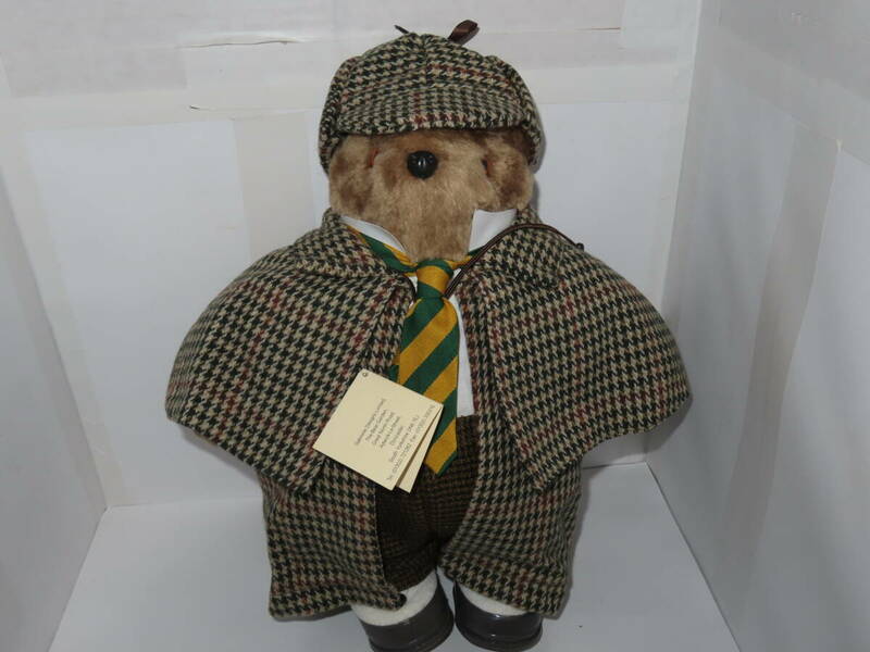 Sherlock Holmes シャーロックホームズ　クマ　くま　ぬいぐるみ　ガブリエルデザイン社、英国シャーロックホームズ博物館
